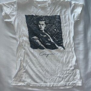 White and black Justin Bieber-purpose tour 2016 graphic tee small
#JustinBieber